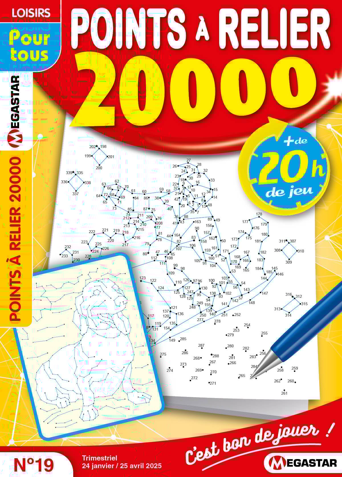 Points à relier 20 000 Numéro 19