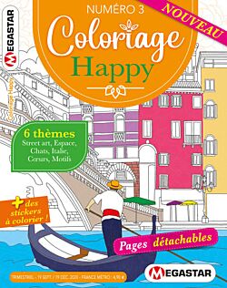 Coloriage Happy - Numéro 3