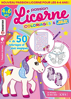 Passion Licorne Coloriages et Jeux - Numéro 3