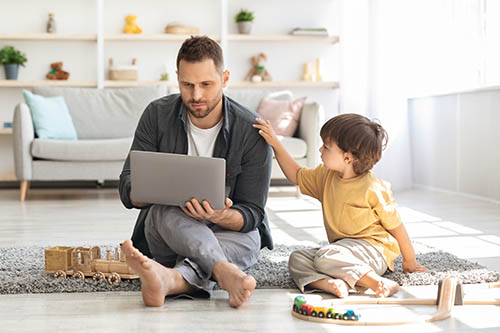 Enfants et télétravail