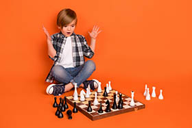 Occuper enfant dans une salle d'attente